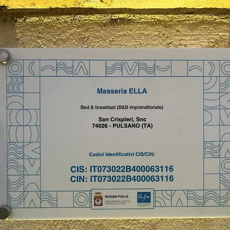 Masseria Ella Bed & Breakfast 4*